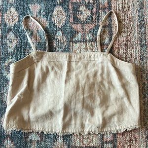 Abercrombie cropped tie back top